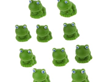 Set of 12 Figures Ferrero Frog Kinder Vintage 1993 Mini Splash