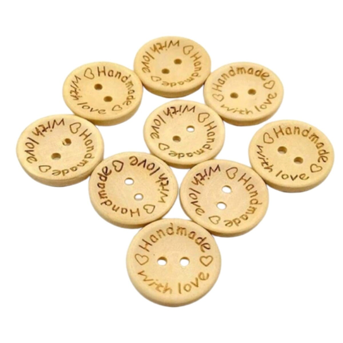 10pcs 50mm Brown Round 4 Holes Wood Large Buttons Decorative Button Crafts  Sewing Bags Boots Decorations - AliExpress