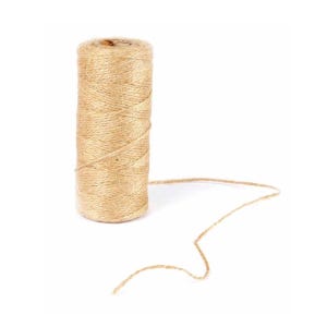 100m Roll Natural Burlap Hessian Jute Twine Rope String Wedding Decoration 1.5mm