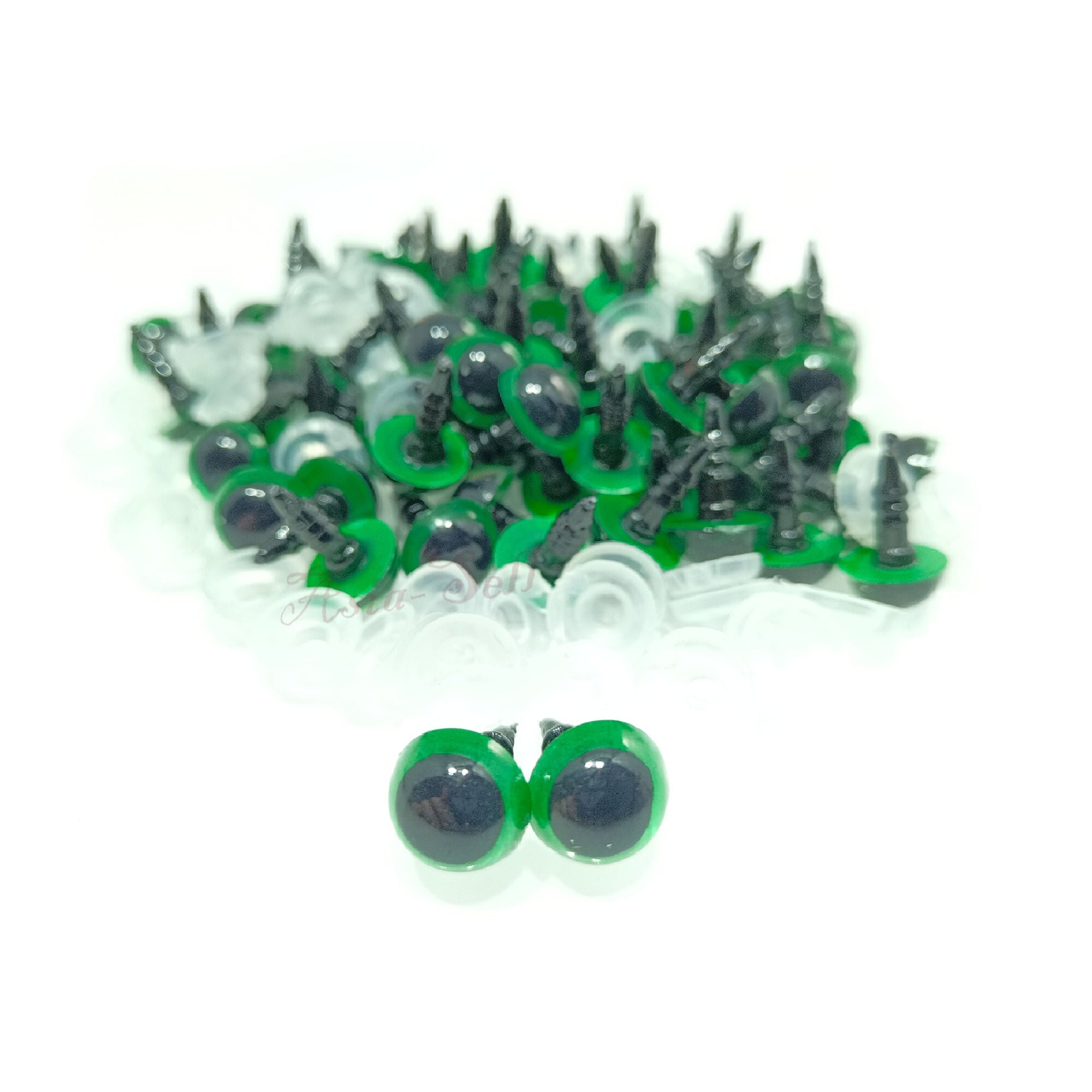 Mucunnia Occhi amigurum 200 Pezzi Occhi di Sicurezza per Amigurumi da 10 mm con Rondelle Occhi