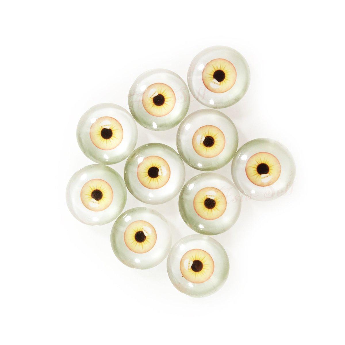 TMISHION cabochons en verre coloré plats 20 pièces Dragon échelle résine plat Cabochons couleurs