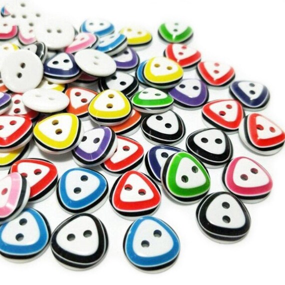 GANSSIA 30pcs Flower Buttons For Sewing - 11.5mm (15/32") Translucent Black, For Crafts & Clothing - View #14