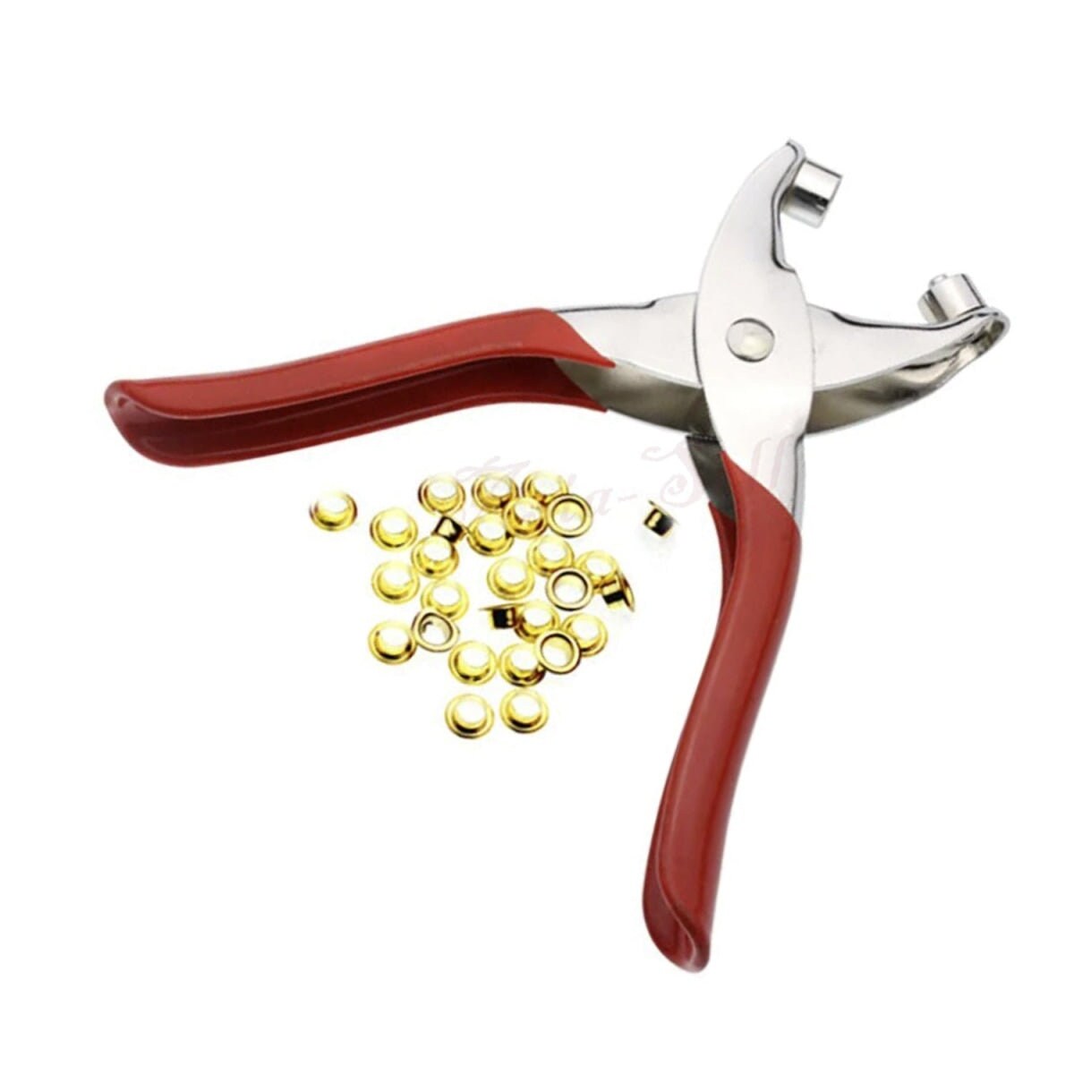 Punch Pliers 100 Rivets Eyelets Tools Grommets for Shoes Bags Leather