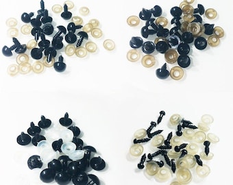 BULK CLEARANCE Plastic Safety Eyes 6-16mm For Teddy Bears Dolls Toy Animal Felting Toys Bear Doll