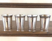 Julep Cups by Leonard, Silver Mint Julep Cups (4), No Monograms