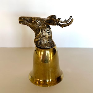 Brass Deer Stirrup Cup