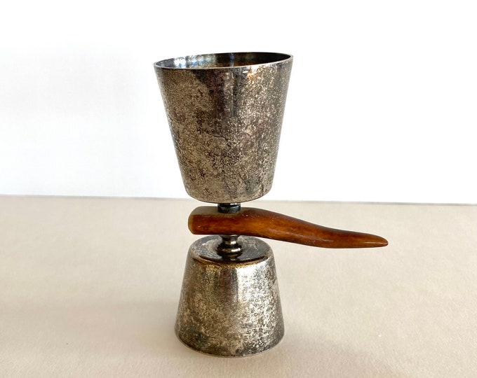 Unusual Double Jigger by P.H.V. Co, Vintage Jigger W/ Antler Handle Etsy