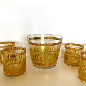 Culver Cocktail Set (Ice Bucket, Rocks Glasses)