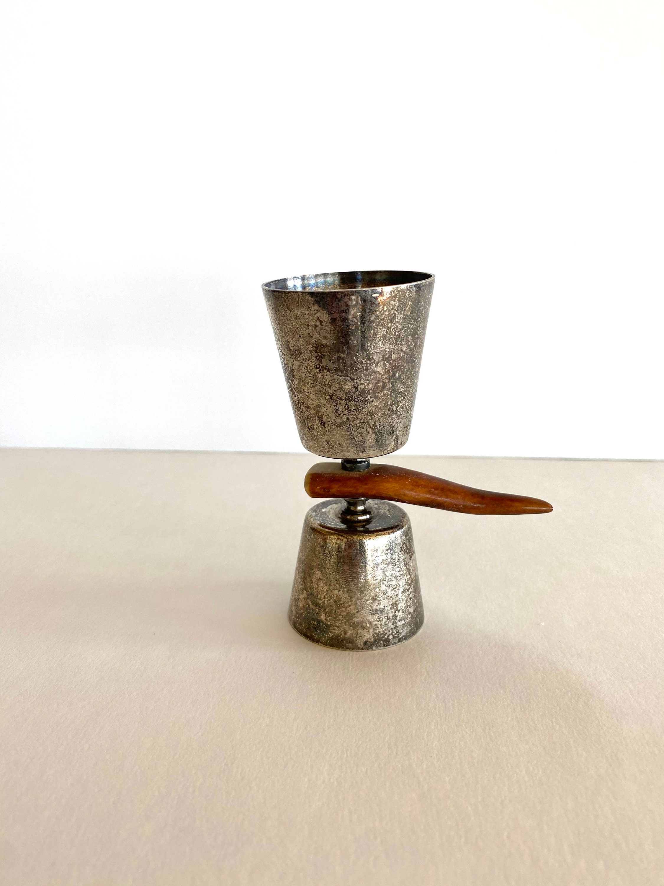 Unusual Double Jigger by P.H.V. Co Vintage Jigger w/ Antler Etsy