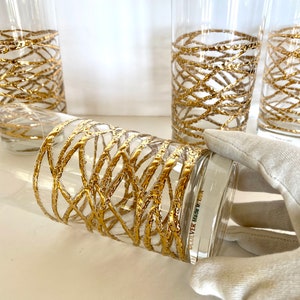 Culver &quot;Golden Ropes&quot; Glasses (set of 4)
