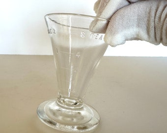 Vintage "Footed" Glass Jigger (1 ounce)