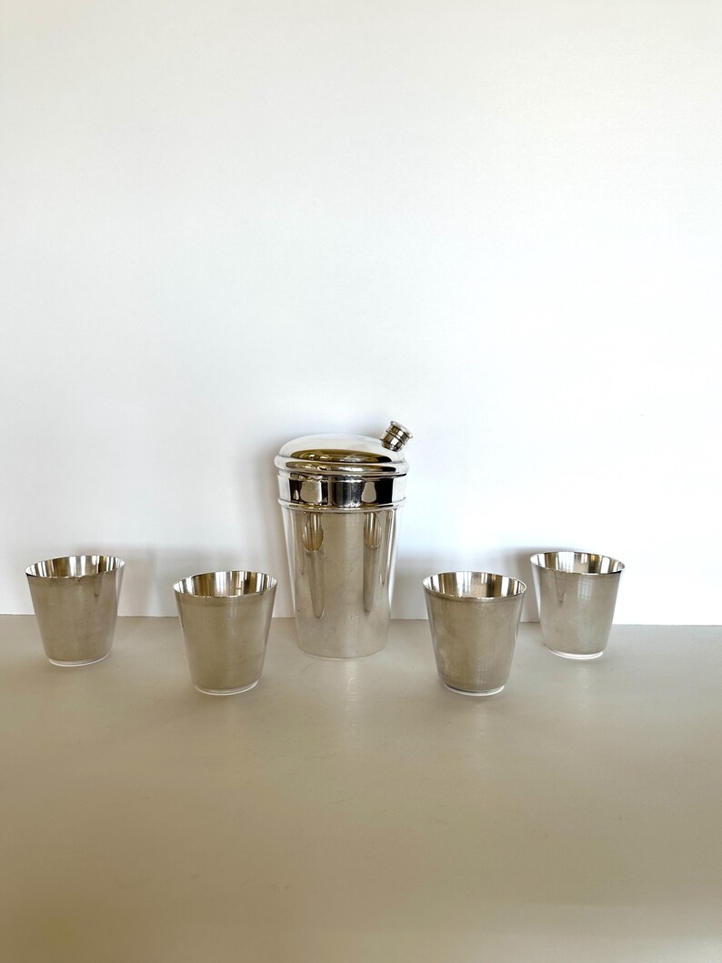 Vintage Gorham Silver-Plated Nesting Cocktail Shaker Set - Thumbnail 2
