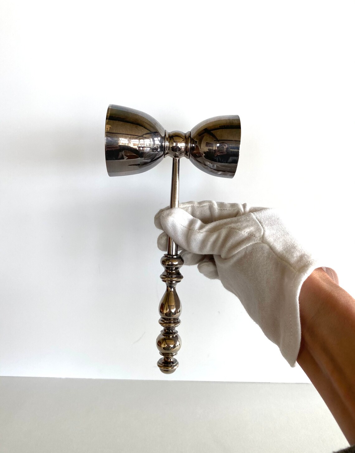 Vintage Cocktail Jigger Double Jigger w/ Ornate Handle Etsy