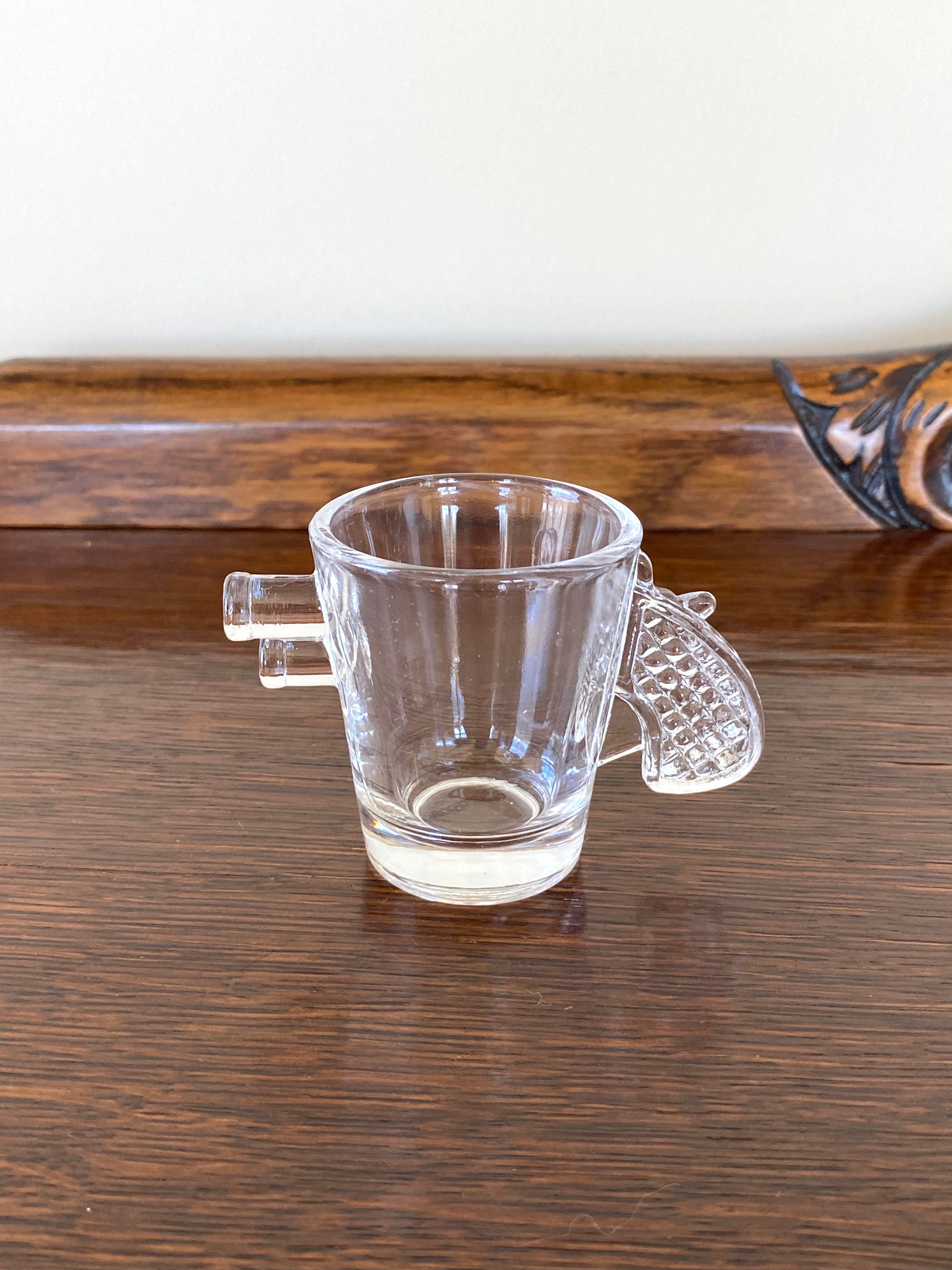 Pistol Jigger Shot Glasses 4 Figural Jiggers Vintage Etsy