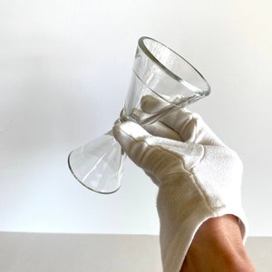 Vintage Glass Double Jigger 1930s, Glass Pony Jigger