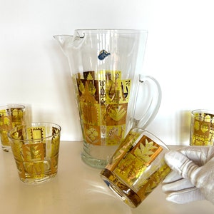 Atomic Glasses Set by West Virginia Glass Co. (5 pieces)