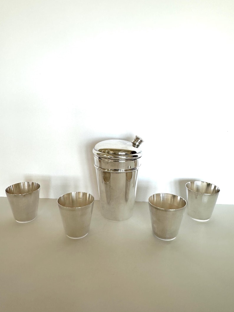 Vintage Gorham Silver-Plated Nesting Cocktail Shaker Set - Thumbnail 5