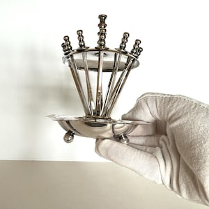 Art Deco Style Sword Cocktail Picks Set (12 Picks), Mid Century