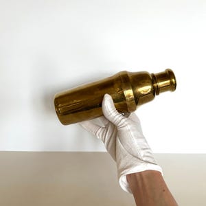 Vintage Brass Cocktail Shaker, 1940s Italy