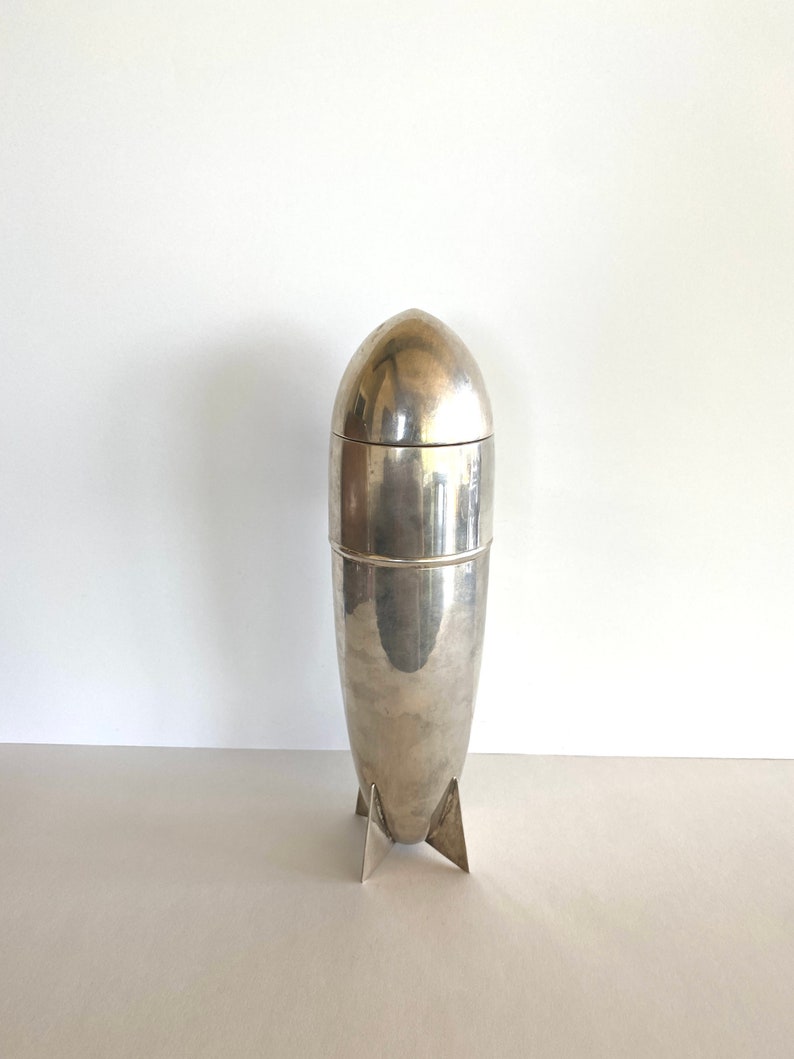 Vintage Zeppelin Blimp Cocktail Shaker Etsy