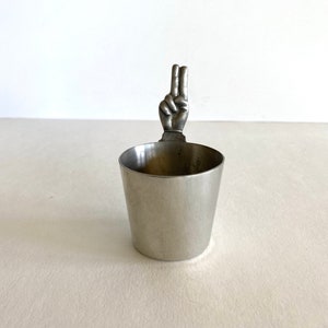 Vintage &quot;Two-Fingers&quot; Jigger by Comoy&#39;s of London, Unique Gift,
