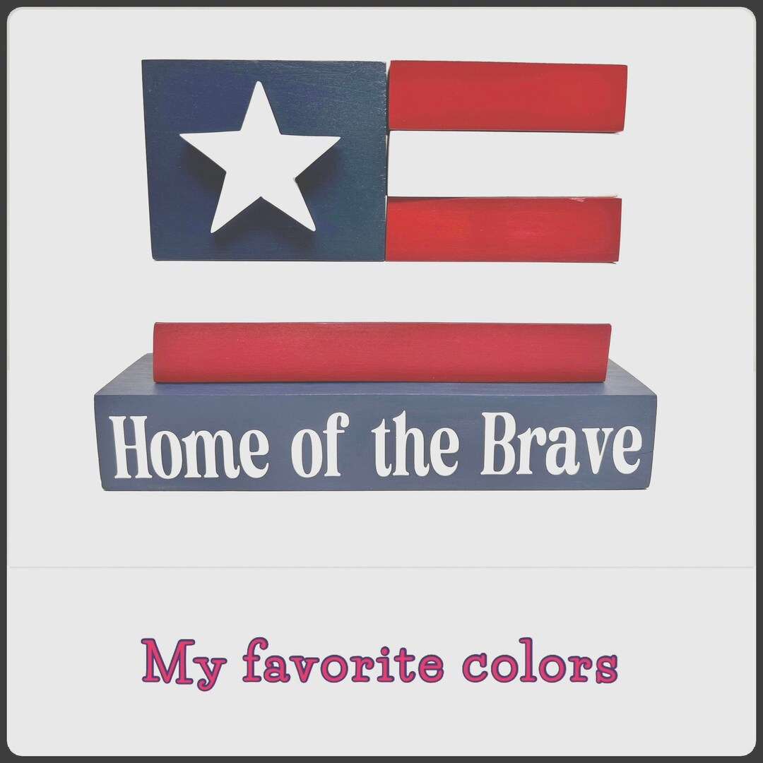 Stacking Flag/4th of July - Etsy