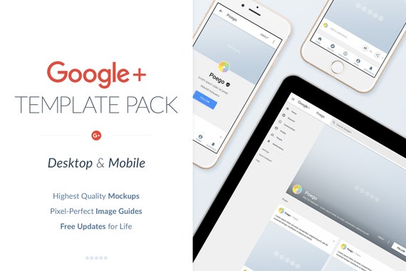 Google Social Media Template Pack Etsy