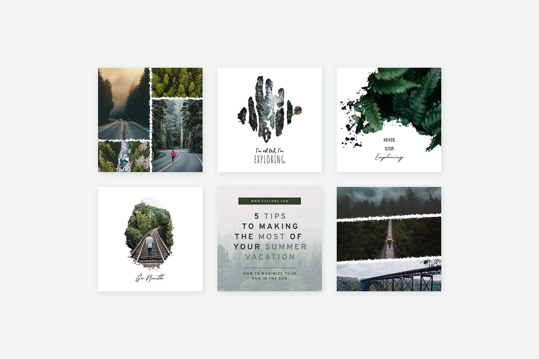 Tree Posts On Insta Instagram Posts Forests - 30 Rustic & Green Templates - Adventure ...