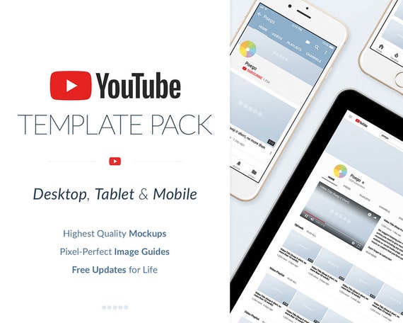 Youtube Social Media Template Pack Etsy
