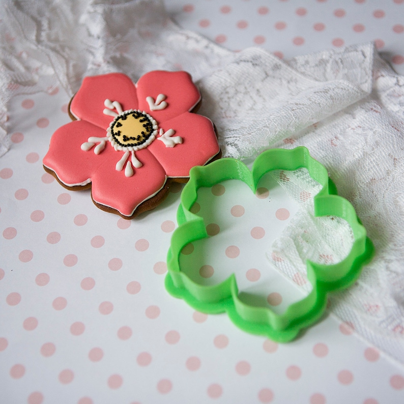Flower Cookie Cutters Spring Cookie Cutter Fondant Cutter Etsy