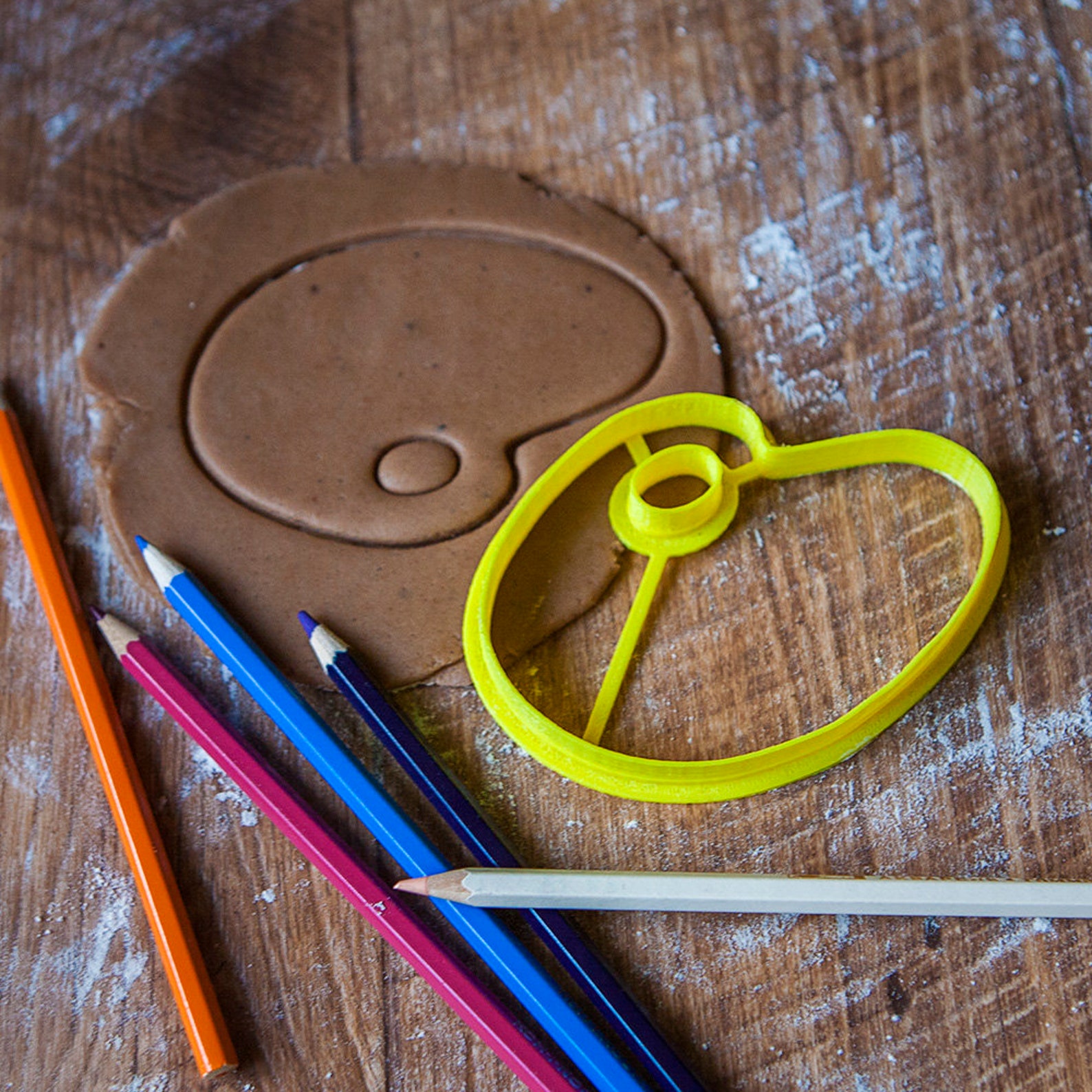 3D printed cookie cutter with paint palette design Etsy