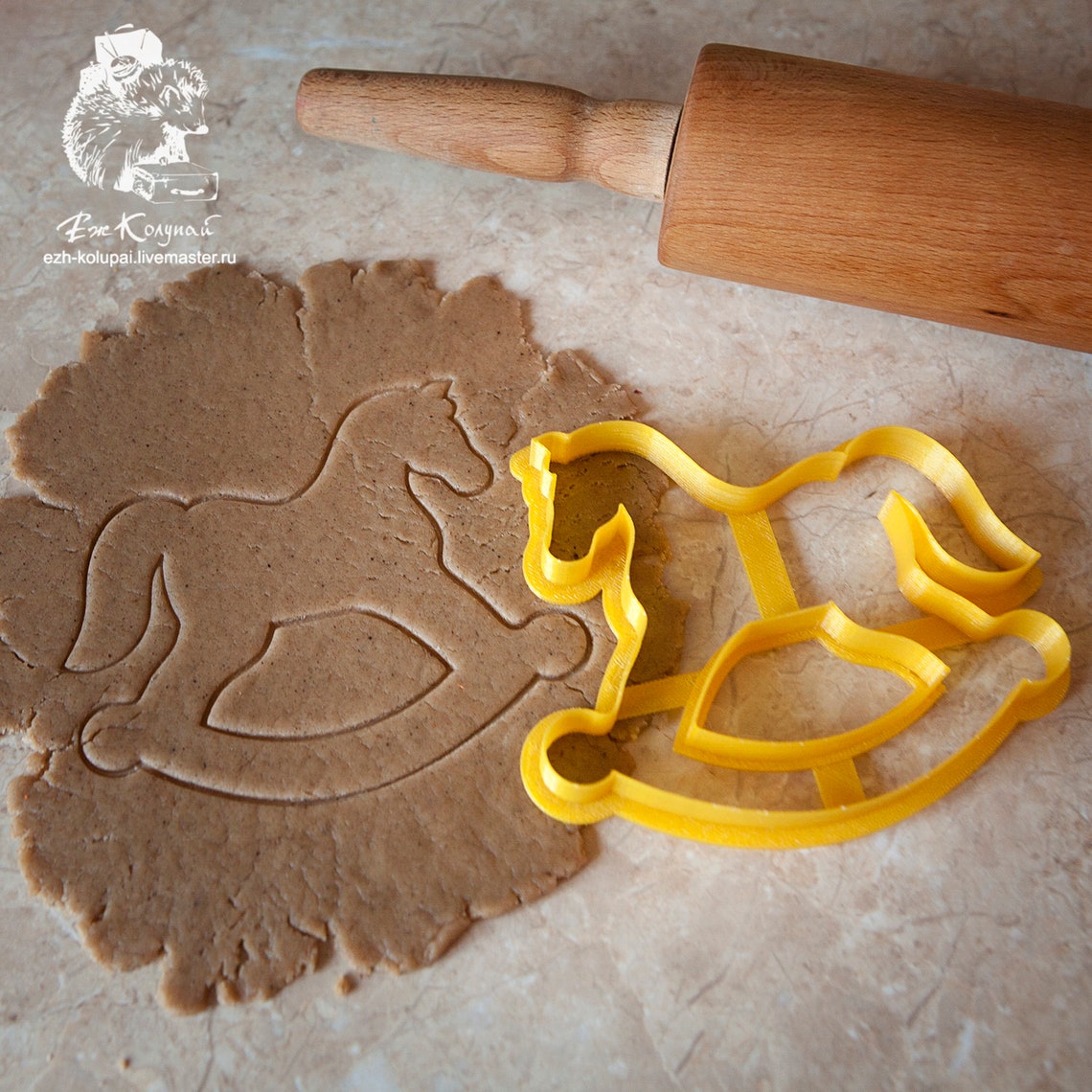 Horse Cookie Cutter Rocking horse Cookie Cutter Hobbyhorse Etsy