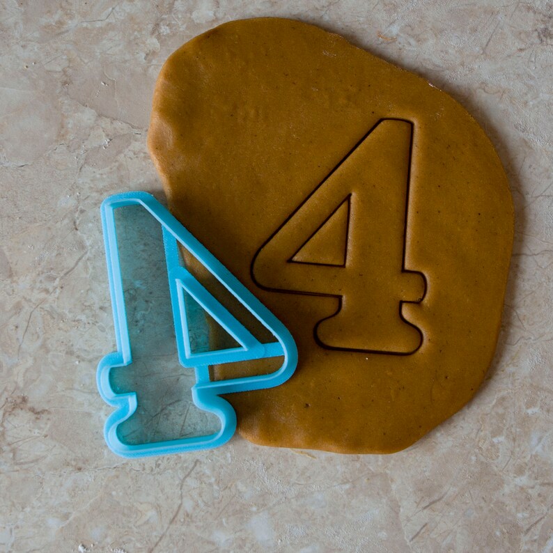 Numbers Cookie Cutters Set Cookie Cutters Set of Digits Etsy
