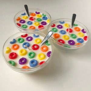 Fruit Loops Candle // Cereal Candle