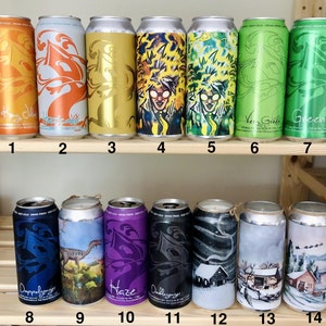 Tree House Beer Candle // Custom Soy Upcycled IPA Beer Can Candle
