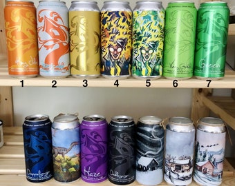 Tree House Beer Candle // Custom Soy Upcycled IPA Beer Can Candle