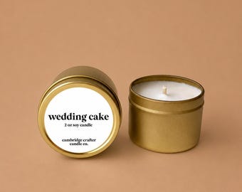 Wedding Cake Scented Candle, Bridesmaid Proposal Candle, Bridesmaid Gift