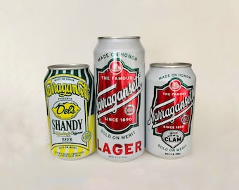 Narragansett Beer Candle // Custom Upcycled Beer Can Candle