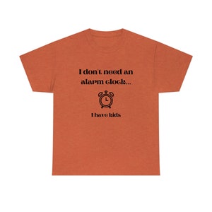 Human Alarm Clock | Kids | Humor | T-Shirt | Unisex Heavy Cotton Tee