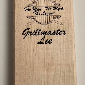 Solid Maple Wood Grill Scraper | Father&#39;s Day | Groomsman Gift | Custom Grill Scraper