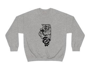 Ultimate Illinois Sports Fan Sweatshirt!! | Show Your Illinois Pride | Illinois Sports for Life | Ultra Sleek and Comfy