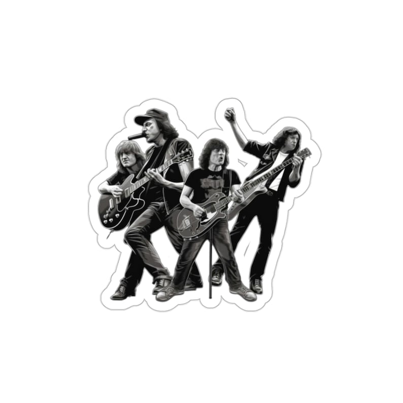 Rock Out With AC/DC Die Cut Vinyl Sticker - Perfect for Fans of Classic ...