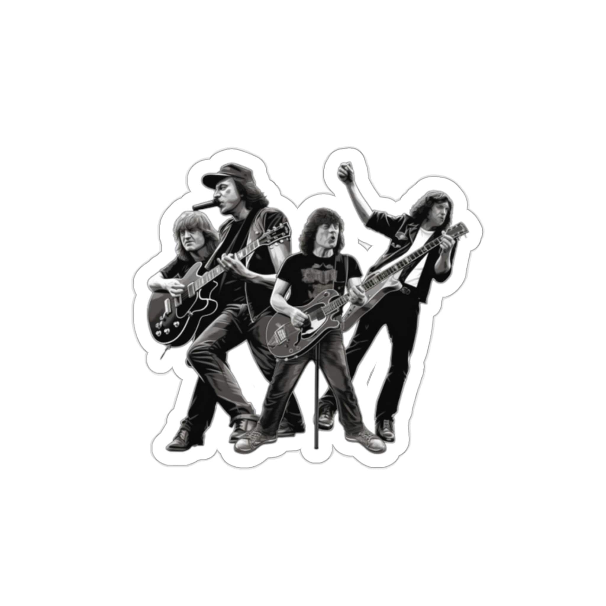 Rock Out With AC/DC Die Cut Vinyl Sticker - Perfect for Fans of Classic ...