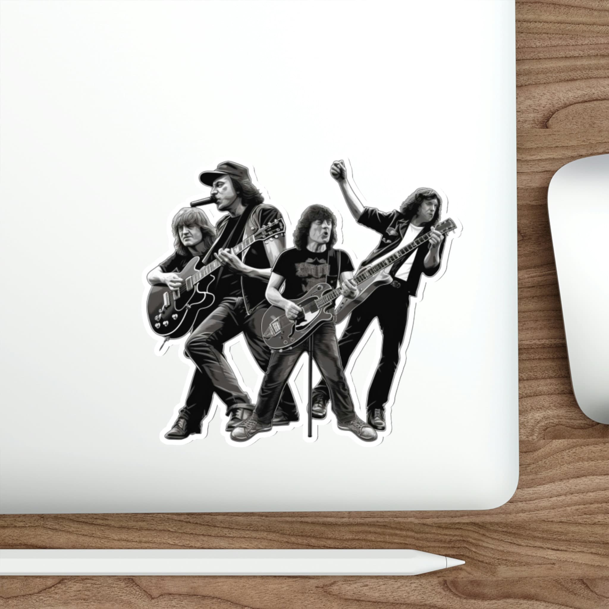 Rock Out With AC/DC Die Cut Vinyl Sticker - Perfect for Fans of Classic ...
