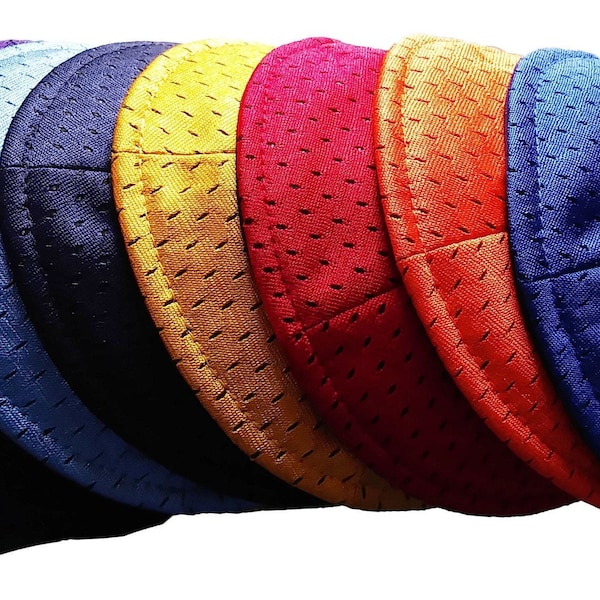 Cotton Sports Mesh Kippah, Kipa, Kippa, Yarmulkah, yamaka, skull cap. Many Colors. Buy more and Save more!