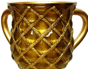 Washing Cup Diamond Design. Polyresin Wash Cup. Comes in many colors. Fancy Cups. Great Gift Item!