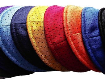 Cotton Sports Mesh Kippah, Kipa, Kippa, Yarmulkah, yamaka, skull cap. Many Colors. Buy more and Save more!