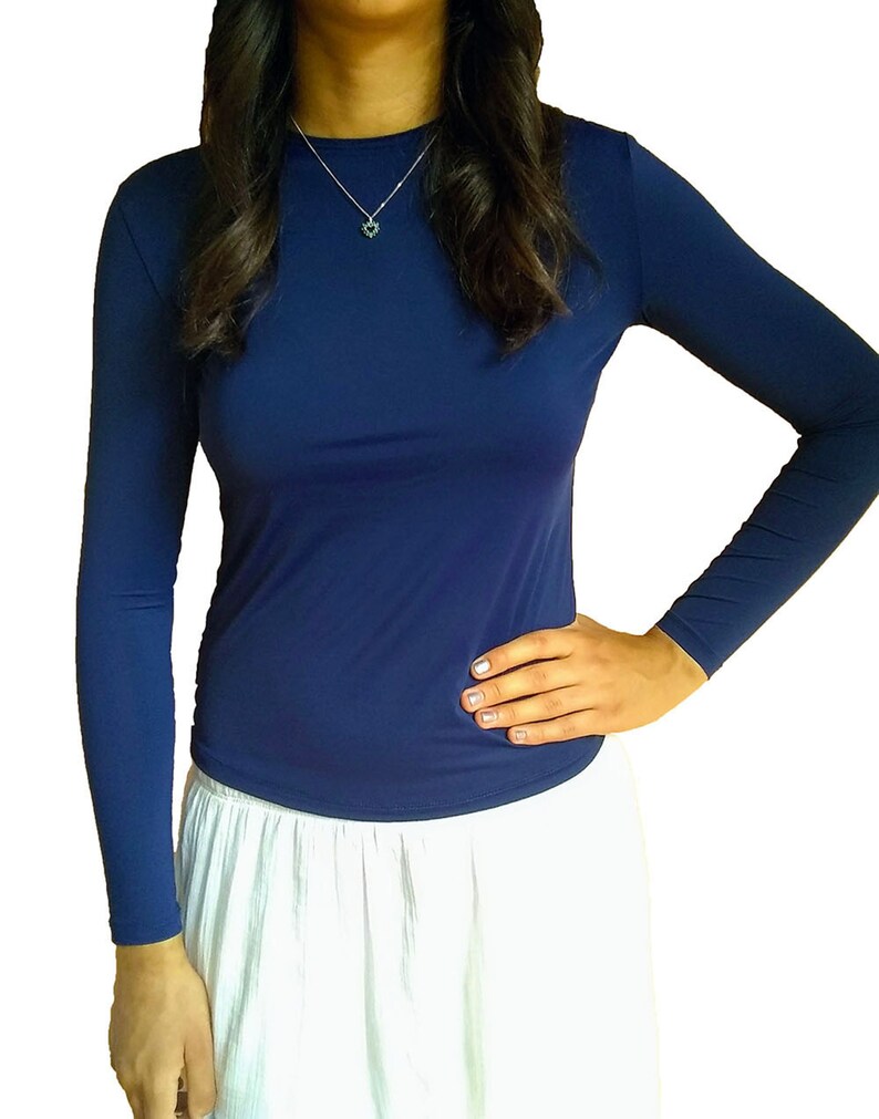 Women's Shell Shirt. Classic Long Sleeve Shirt Layering Etsy