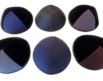 Assorted Fancy Kippahs. Yarmulkah, yarmulkeh, kippah, skull cap, kipa, yamaka