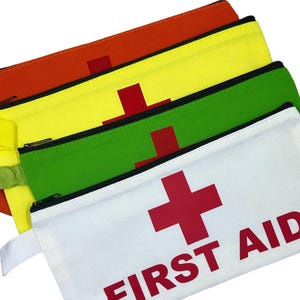 First Aid Kit Zipper Pouch (four colors available)